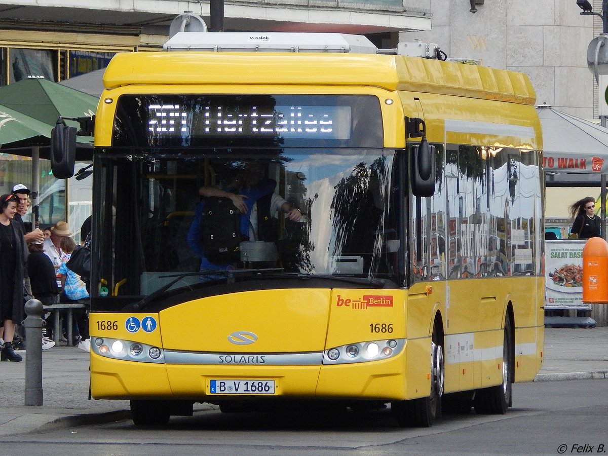 Solaris Urbino 12 electric der BVG in Berlin.