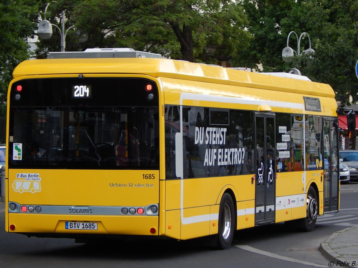 Solaris Urbino 12 electric der BVG in Berlin.