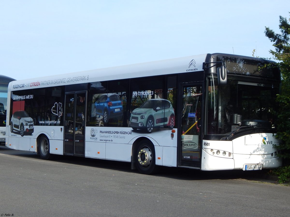 Solaris Urbino 12 der VVR in Sassnitz. 