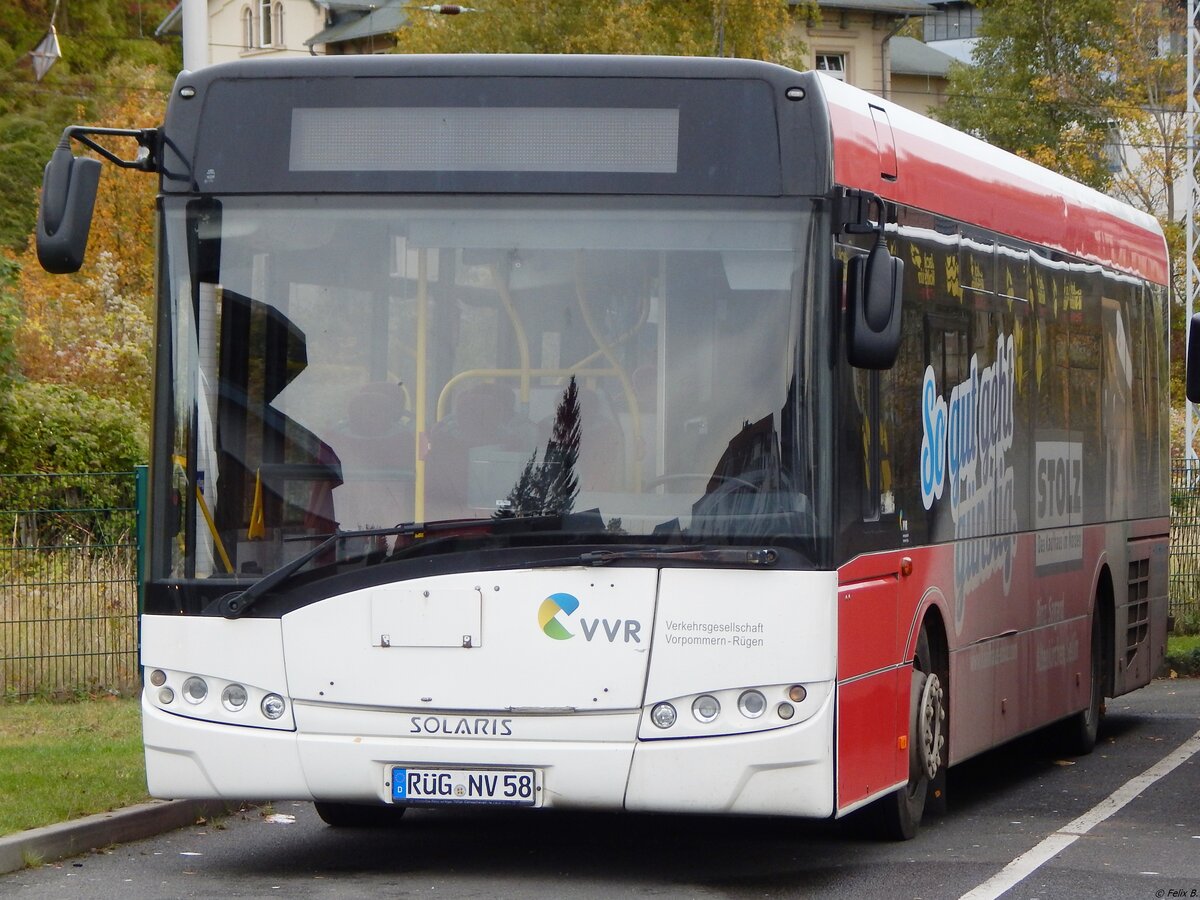 Solaris Urbino 12 der VVR in Sassnitz. 