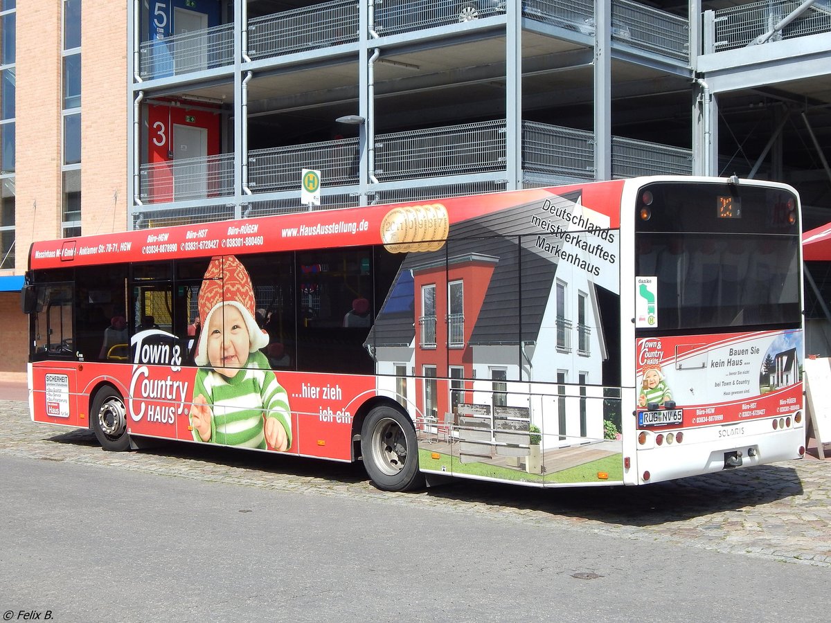 Solaris Urbino 12 der VVR im Stadthafen Sassnitz.