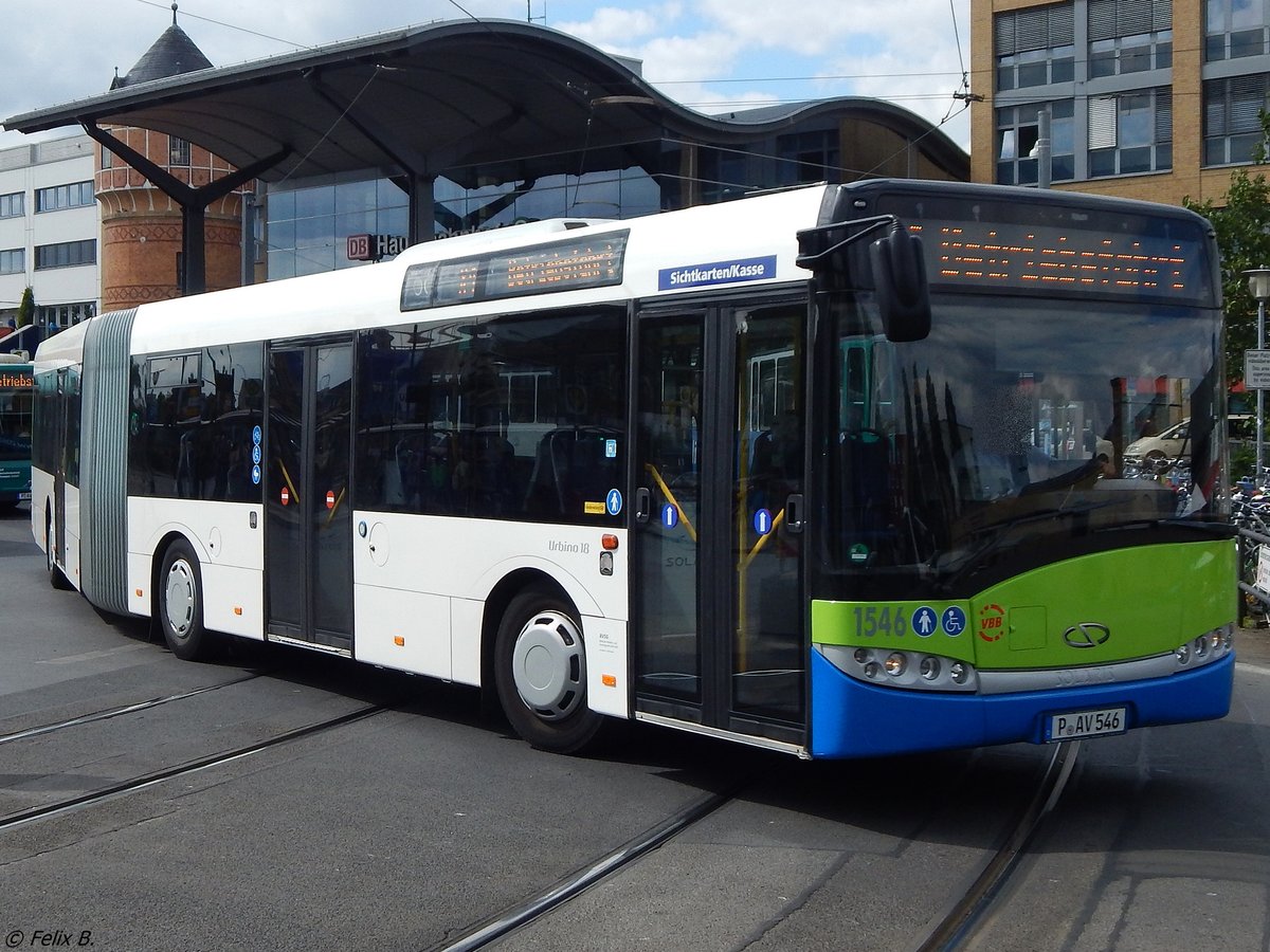 Solaris Urbino 18 der Beelitzer Verkehrs- und Servicegesellschaft mbH in Potsdam. 