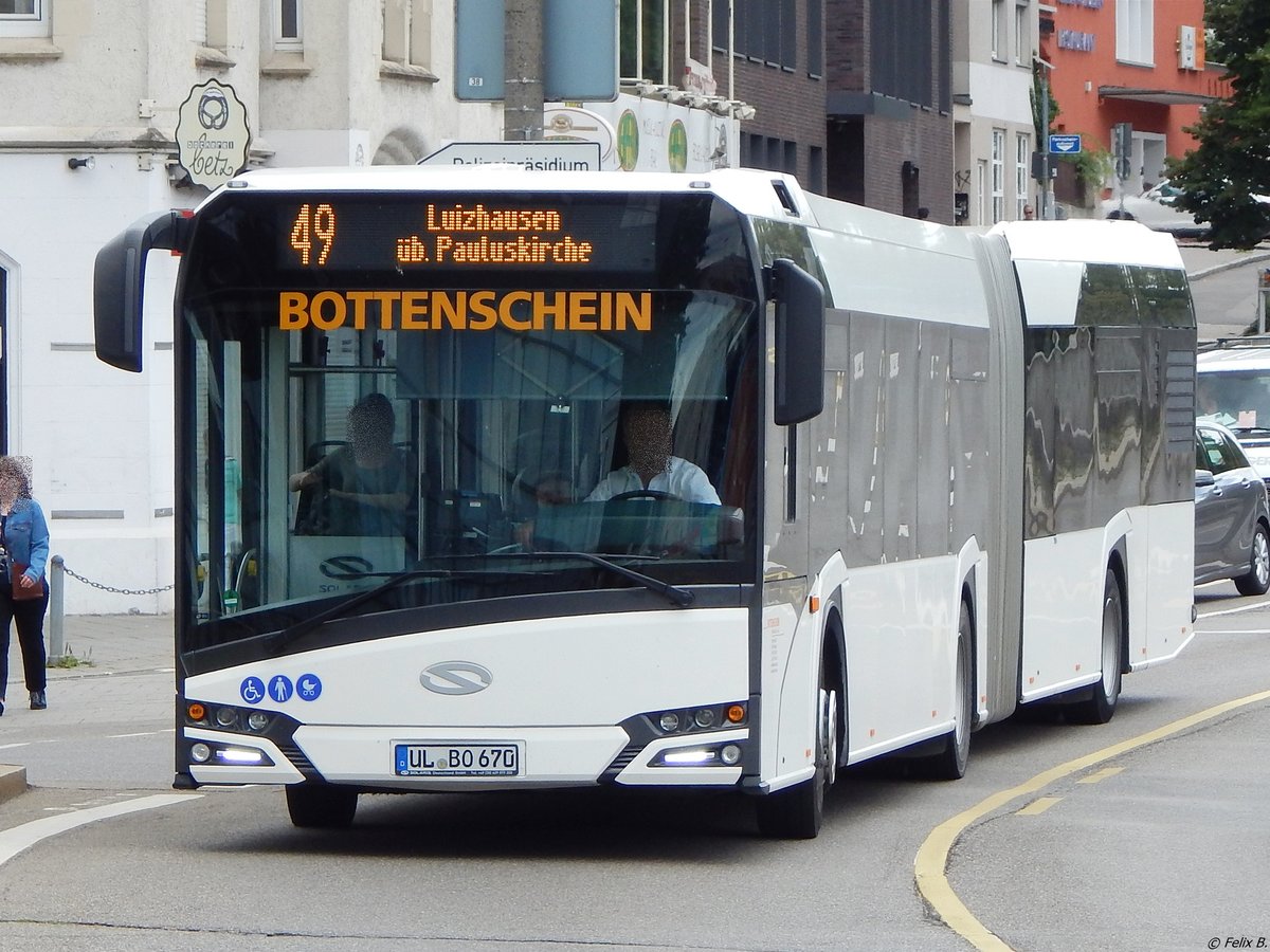 Solaris Urbino 18 von Bottenschein aus Deutschland in Ulm.