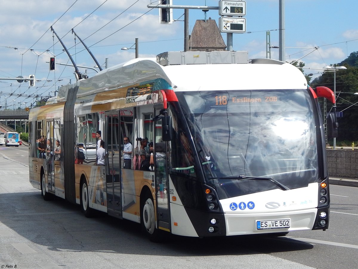 Solaris Urbino 18 MetroStyle der Städtischer Verkehrsbetrieb Esslingen in Esslingen.