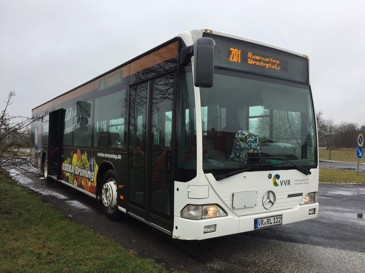 Stadtbus in Ribnitz hat Pause 