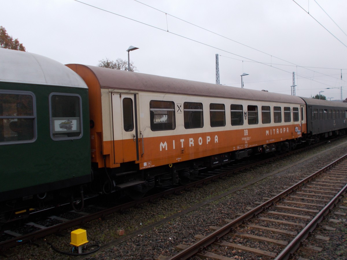 Städteexpress-Speisewagen,am 07.November 2015,in Binz.