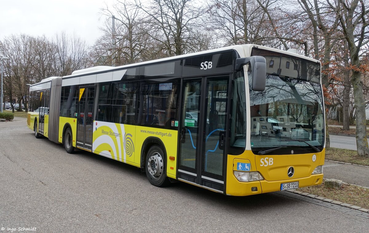 Stuttgarter Straßenbahnen (SSB) | Nr. 7210 | S-SB 7210 | Mercedes-Benz Citaro Facelift G | 12.02.2019 in Stuttgart