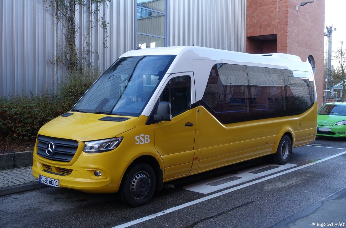 Stuttgarter Straßenbahnen (SSB) | Nr. 6001 | S-SB 6001 | Mercedes-Benz Sprinter City 75 | 05.12.2021 in Stuttgart