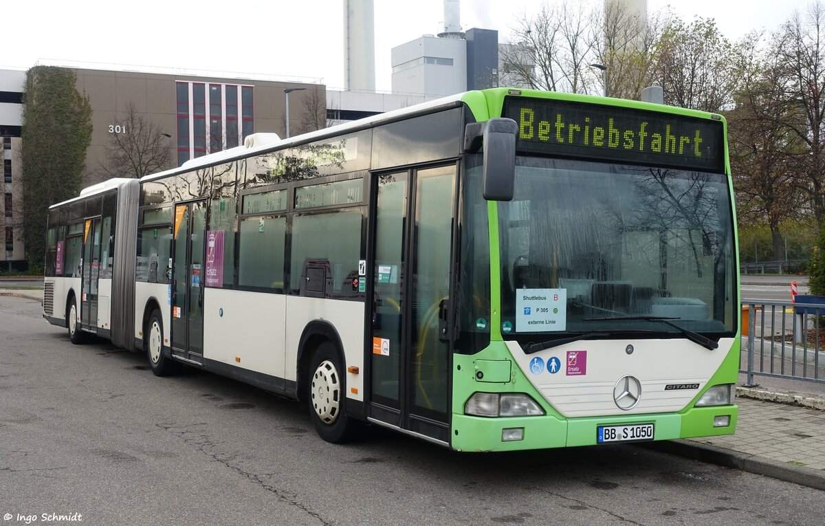 Süsser Reisen & Transport aus Deckenpfronn | BB-S 1050 | Mercedes-Benz Citaro G | 24.11.2019 in Sindelfingen