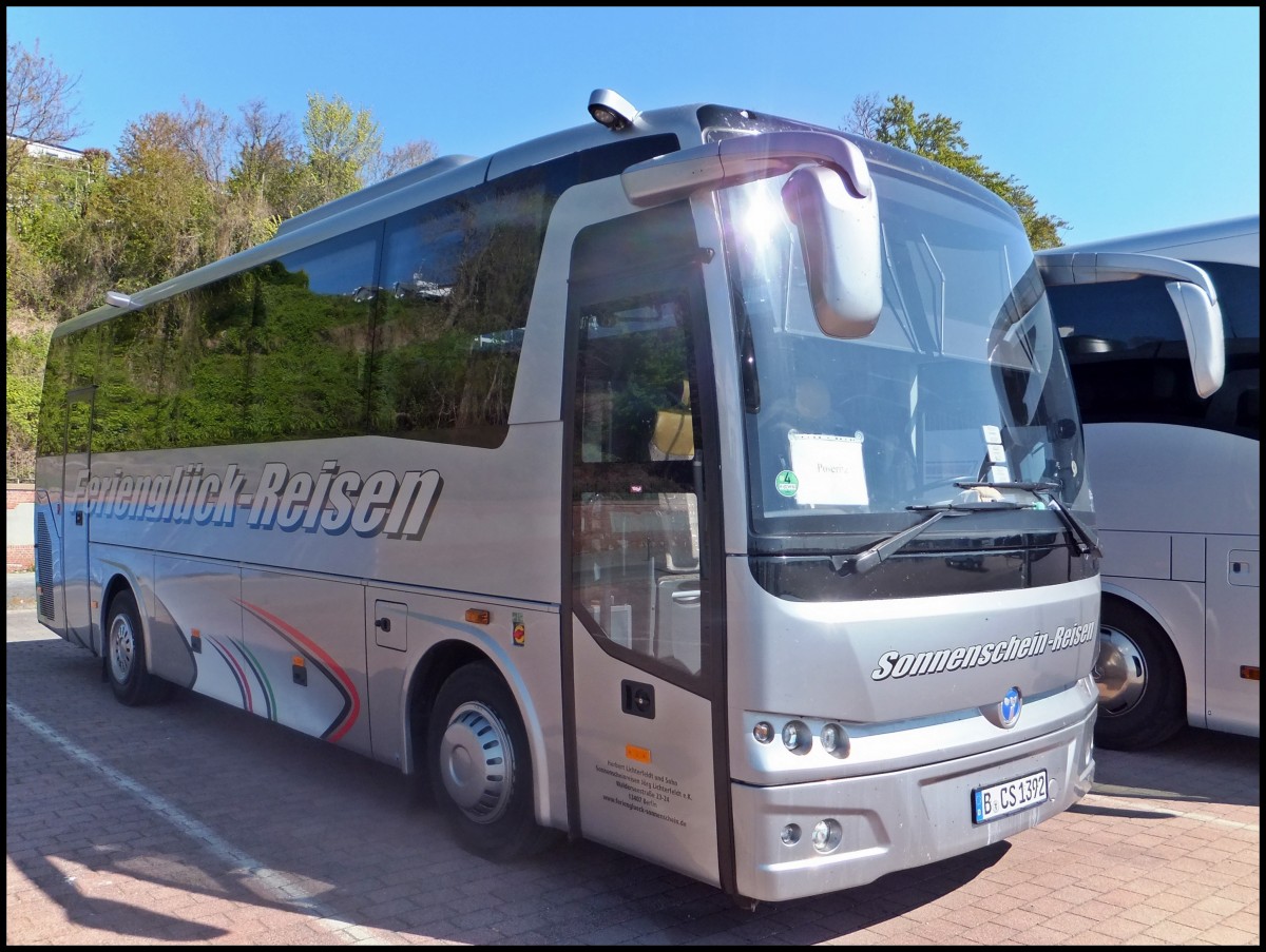 Temsa MD9 von Sonnenschein-Reisen aus Deutschland im Stadthafen Sassnitz.