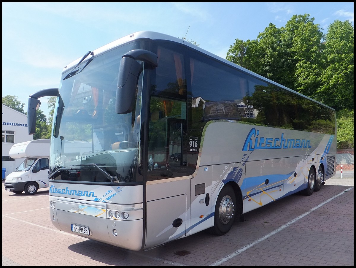 Van Hool T916 von Hirschmann aus Deutschland im Stadthafen Sassnitz.