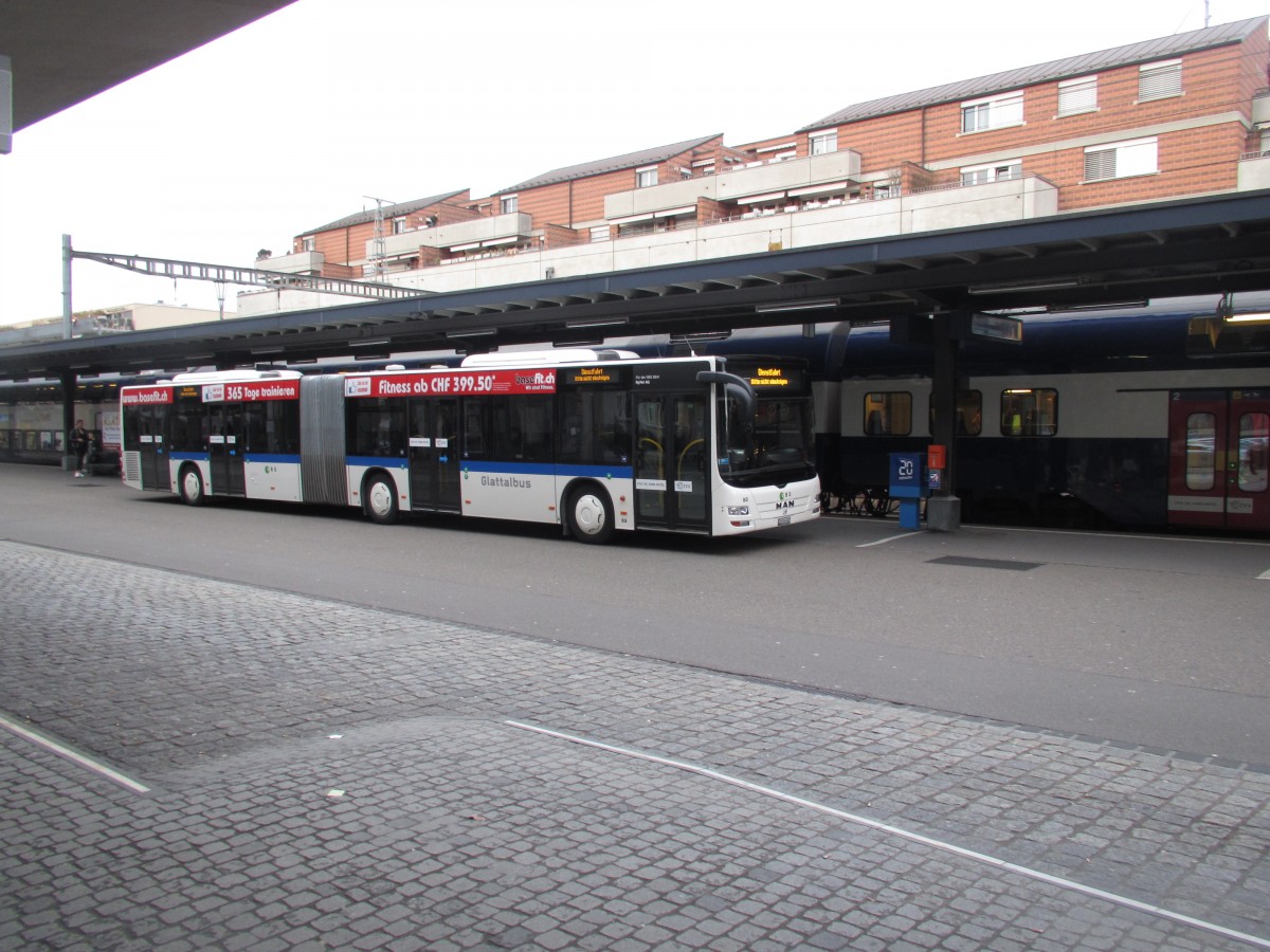 VBG-MAN Lions City NR.83 Baujahr 2014 abgestellt am Bahnhof Uster am 23.12.15 