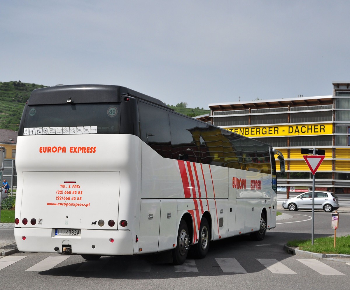 VDL BOVA aus Polen am 19.5.2013 in Krems gesehen.