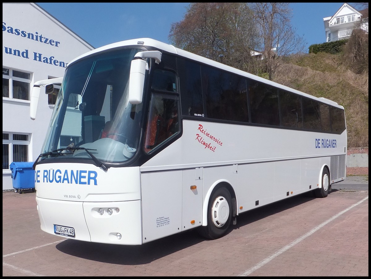 VDL Bova Futura von De Rganer aus Deutschland im Stadthafen Sassnitz.