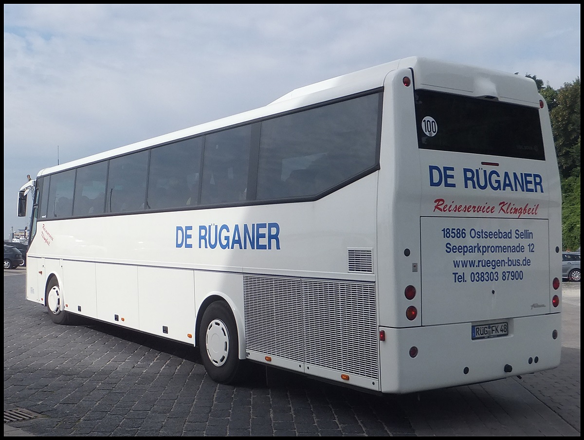 VDL Bova Futura von De Rganer aus Deutschland im Stadthafen Sassnitz.