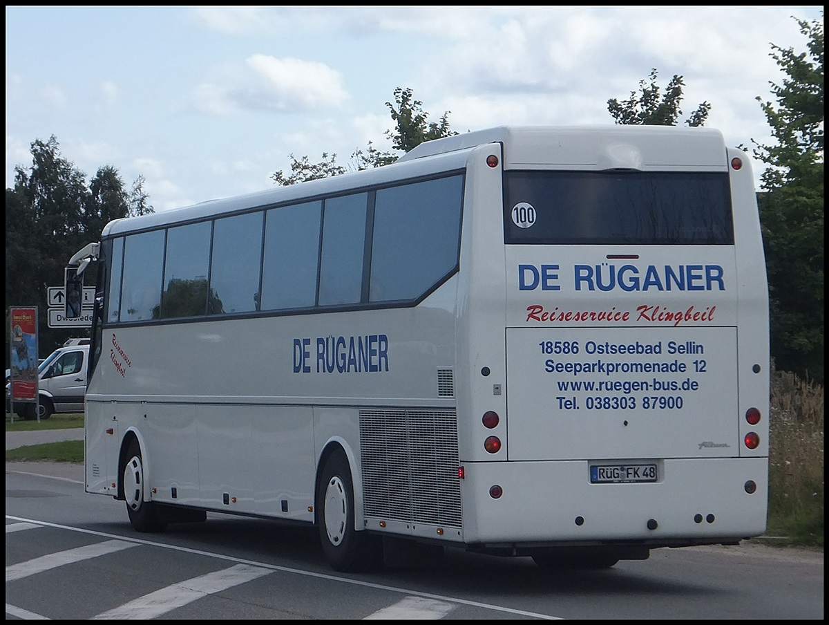 VDL Bova Futura von De Rganer aus Deutschland in Sassnitz.