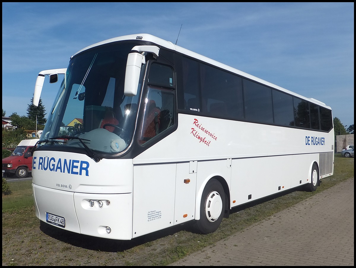 VDL Bova Futura von De Rganer aus Deutschland in Sassnitz.