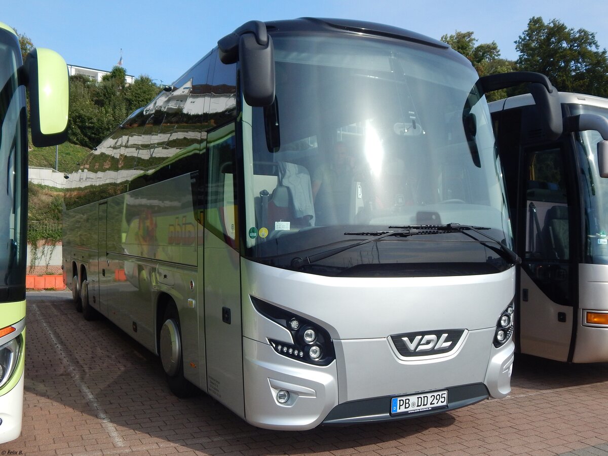 VDL Futura von Auto-Bachem aus Deutschland im Stadthafen Sassnitz.