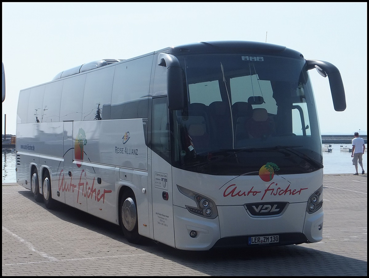 VDL Futura von Auto-Fischer aus Deutschland im Stadthafen Sassnitz.