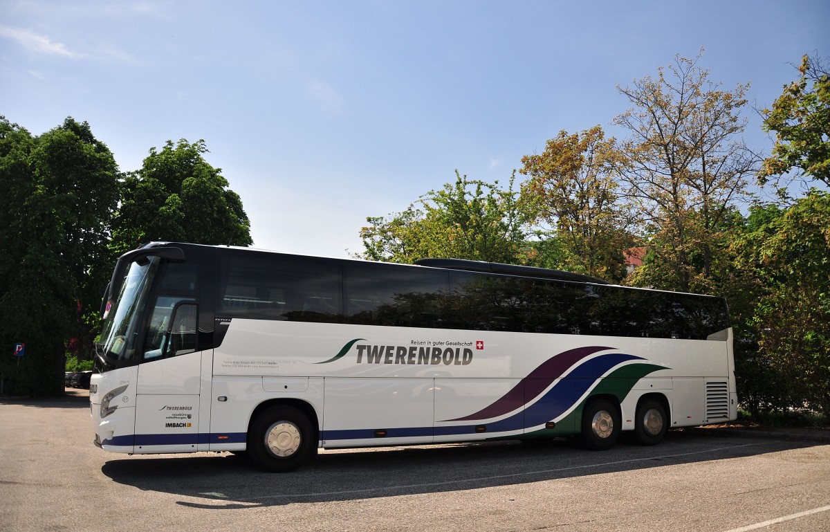 VDL Futura von Twerenbold aus der Schweiz am 5.Juli 2014 in Krems gesehen.