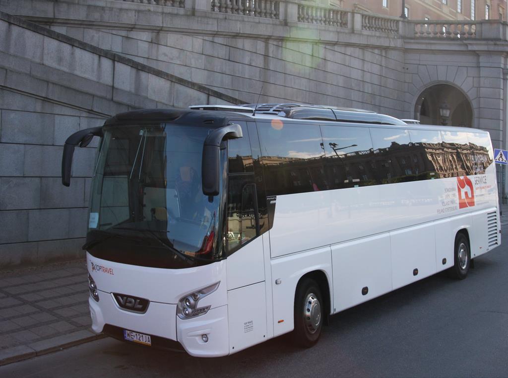 VDL Reisebus am 21.09.2016 in Stockholm.