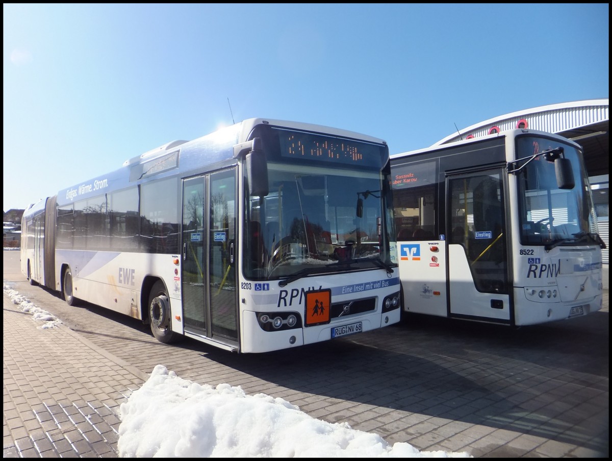 Volvo 7700 und Volvo 8700 der RPNV in Bergen.