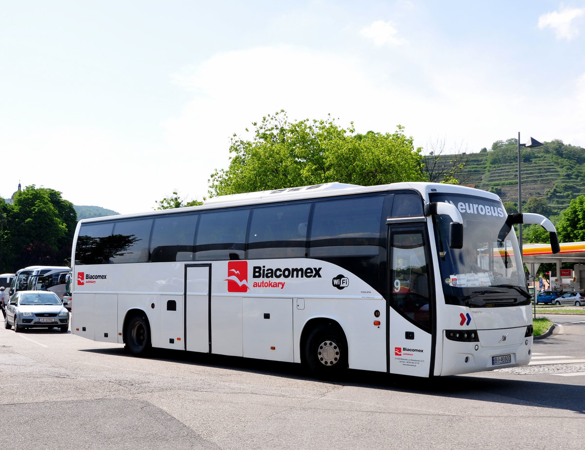 Volvo 9700 von Biacomex Autokary aus PL in Krems.