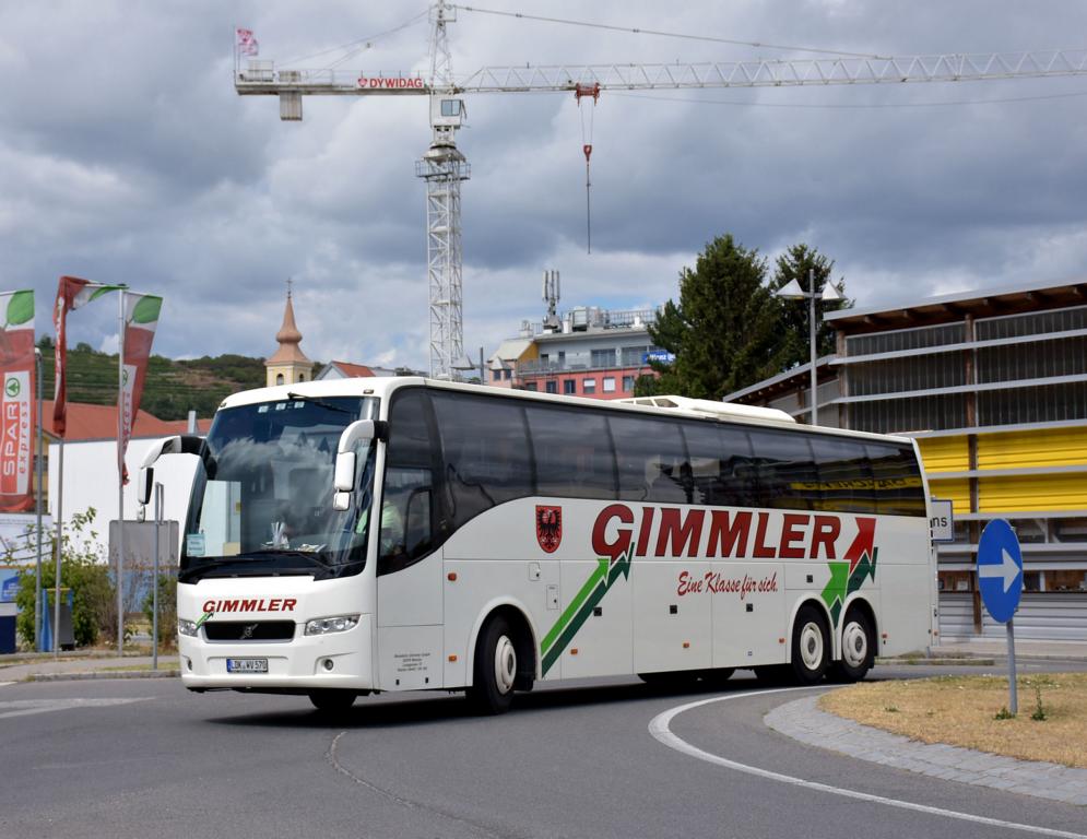 Volvo 9700 von Gimmler Reisen aus der BRD 2017 in Krems.