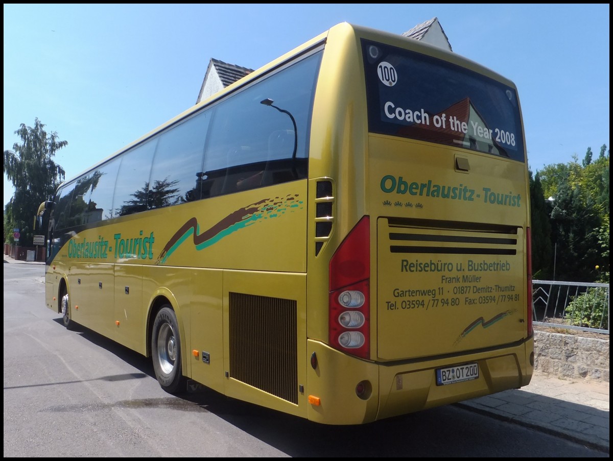 Volvo 9700 von Oberlausitz-Tourist aus Deutschland in Sassnitz.