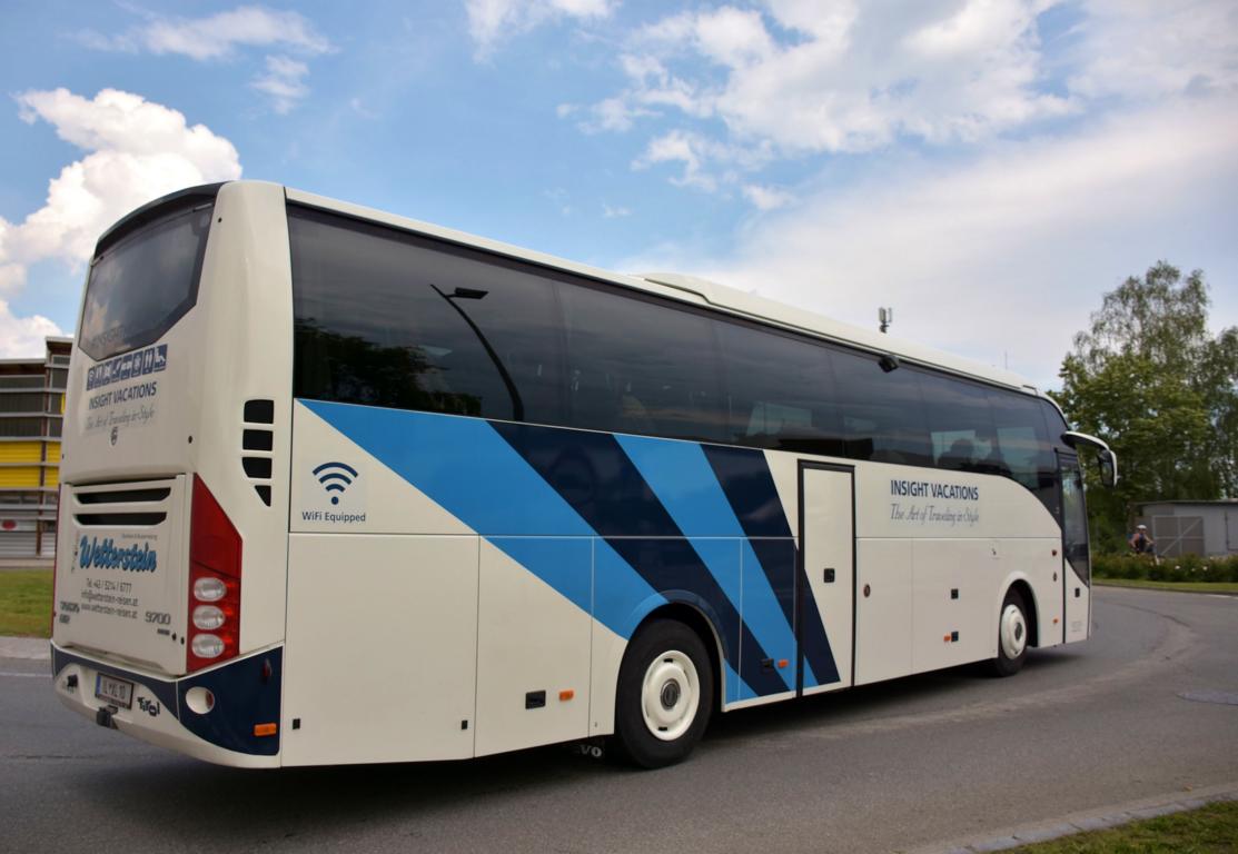 VOLVO 9700 von Wetterstein Reisen aus sterreich im Mai 2018 in Krems.