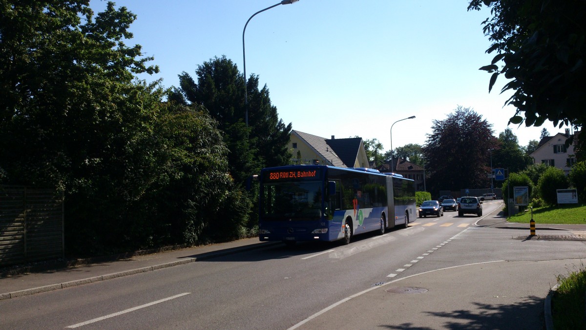 VZO-Mercedes Citaro NR.122 Baujahr 2012 in Hombrechtikon am 1.7.13