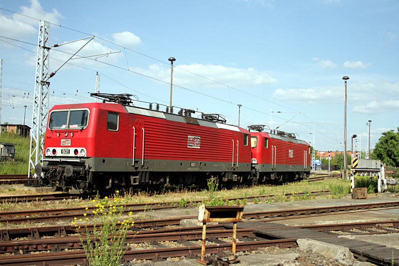 MEG 601 am alten Bw Nöldnerplatz (Berlin Nöldnerplatz, 09.05.2009).