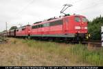 Railion 151 167-4 und 151 113-8 mit Sch�ttgutwagen (Berlin Wartenberg, 10.07.2008)