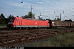 Railion 185 008-0 mit G�terzug (gesichtet Wustermark-Priort 11.09.2008).