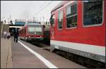 DB 628/928 656 steht als RB66 nach Angerm�nde bereit.