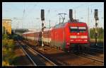 DB Fernverkehr 101 087-5 mit CNL 450 nach Paris Est (gesehen Berlin Sch�nefeld Flughafen 05.09.2010)