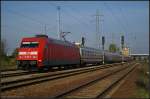 DB Fernverkehr 101 092-5 mit dem IC nach Leipzig (gesehen Berlin Sch�nefeld Flughafen 03.10.2010)