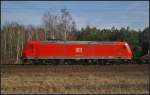 DB Schenker 185 080-9 fuhr mit Sch�ttgut am 06.03.2013 durch die Berliner Wuhlheide