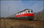 DB Schenker 232 409 mit einem Kesselwagen-Zug am 07.03.2014 durch die Berliner Wuhlheide