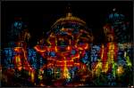 Google Plus Fotowalk 'Festival of Lights': Knallige Farben an der Fassade des Berliner Dom (Berlin, 15.10.2014)