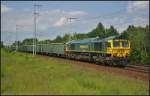 Freightliner PL 66003 / 3 650 002 mit Eamnos- (D-FPL) und Eamnoss 11- (PL-FPL) Wagen am 09.06.2013 in der Berliner Wuhlheide