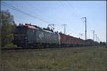 PKP Cargo EU46-505 / 5370 017-3 fuhr mit dem ZIH-Containerzug am 16.04.2019 durch die Berliner Wuhlheide.