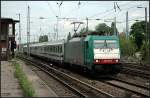 DB Fernverkehr 186 135-0 mit dem Berlin-Warschau-Express nach Bln.-Ostbahnhof (gesehen Berlin Köpenick 21.05.2010)