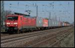 DB Schenker 189 006-0 mit Containerzug (Nuthetal-Saarmund 07.06.2010)