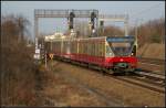 480 045-4 der S-Bahn Berlin führt den Zug der S8 nach Zeuthen an (gesehen Berlin Bornholmer Straße/Nordkreuz 21.03.2011)