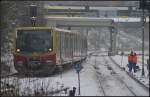  leer  und  Nordbahnhof , so stand es an den Anzeigen am Bahnsteig.