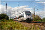 1442 165 der S-Bahn Mitteldeutschland fuhr am 09.09.2017 als RB42 Leipzig-Connewitz am Abzweig Magdeburg Elbbrücke vorbei