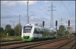 Wieder nach Hause gehts fr VT 201 / 615 201 der Erfurter Bahn. Sie war Gast beim 8. Berliner Eisenbahnfest in Schneweide (gesehen 11.09.2011 Berlin Schnefeld Flughafen)