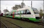 VT 201 / 615 201  Thüringen  der Erfurter Bahn zu Gast beim Bw-Fest (Eisenbahnfest des TEV zum Weimarer Zwiebelmarkt, Weimar 10.10.2009)