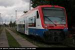 PEG VT 650.07 / 650 568 wartet auf den nchsten Einsatz (Berlin Nldnerplatz, 23.08.2008)    Update: Fahrzeug am 17.06.2009 total ausgebrannt und in Nassenheide zerlegt